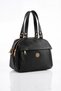 Vx-1431 Women's Faux Leather Adjustable Cross Strap Smart Casual Shoulder and Hand Bag Black