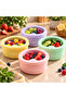 600 ml 100% Platinum Silicone Round Storage Container, Transparent Window Lid, Bpa Free, Microwave and Freezer Compatible, Reusable Food Container - 5