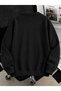 Unisex Women'S/Men's Solid Color Special Design Oversize Cotton Crew Neck Sweatshirt - 2