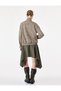Buttoned Stand Collar Long Sleeve Plaid Jacket with Zipper Pockets - 5