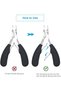 4 in 1 Nail Clippers, Precision Nail Clippers Professional Nail Clippers for Thick Fungal Ingr - 6