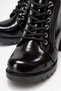 Women's Lace-Up Heeled Boots Black Yanki̇ - 3