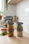 Vistro 4-Piece Small Size Glass Vacuum Storage Container with 2-Way Lid That Can Be Stacked / Breakfast Container (700 ml) - 3