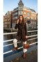 Women's Trench Coat with Buttoned Belt and Windbreaker Detail