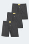 He Set of 3 Men's Anthracite Boxers