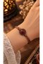 Adjustable Natural Stone Vintage Women's Copper Bracelet with Agate Stone