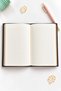 3-Compartment Faux Leather Notebook – Elasticated |   9 Color Options - 4