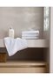 Ligne Set of 4 100% Cotton Hand Towels - White - 2