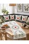 Red Heart Wreath Romantic 4-Piece Throw Pillow Cover Runner Set