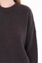 Women's 100% Cotton Oversize Plain Knit Drop Shoulder Crew Neck Knitwear Sweater Trist-6168 - 7