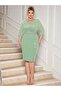 Rochie midi, verde - 7