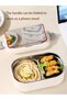Bento Lunch Box for Kids Adult Portable Insulated Tiffin Box Set 1-3 Tier Stackable Stainless Steel Bento Boxes Leakproof Food Container - 4