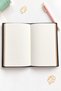 3-Compartment Faux Leather Notebook – Elasticated |   9 Color Options - 3