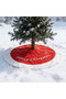 48 Inch Large Christmas Tree Skirt Xmas Soft Cover Mat Decor Snowflake Collar Farmhouse Tree Skirt for Holiday Ornaments Party Home Indoor Decorations - 7