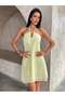 Rochie mini, galben - 7