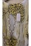 Italian Mercerized Blouse with Gilded Leopard Pattern - 4