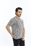 Black Men's 100% Cotton Crew Neck Short Sleeve Knitted Knitwear T-Shirt Trist-7109 - 4