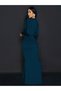 Rochie maxi, bleumarin - 2