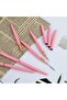 Metallic Nail Art Pens, Liner Brushes Set, 5PCS Pink Nail Tools - 7