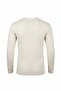 3-Pack Cream Color Cotton 1. Quality Interlock Fabric Men's Underwear Long Sleeve Undershirt + Custom Made Sleep Band as a Gift - 7