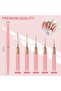 Metallic Nail Art Pens, Liner Brushes Set, 5PCS Pink Nail Tools - 2