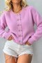 Women's Soft Textured Button Detailed Knit Sweater - 3