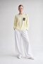 Two Thread Thin Sweatshirt Light Yellow - 2