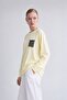 Two Thread Thin Sweatshirt Light Yellow - 3