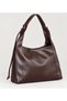 Brown Women's Wide Shoulder Bag with Lace Detail Casual Bag - 3