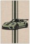 Eta Sports Race Car Patterned Woven Base Decorative Carpet Eta4319