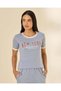 Women Grey Graphic Active T Shirt