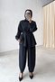 Shalwar Cut Pants Double Suit Set - Black