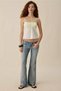 Low Waist Skinny Spanish Flare Jeans Women Y2K Flare Denim Pants - 5