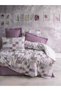 Minimal Maro dusty rose ranforce double duvet cover set