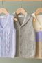 Unisex Baby Knitwear Vest 3-Pack Buttoned Sleeveless 6-24 Months - 2
