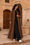 Women's Oversize Long Brown Alya Cardigan