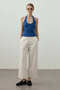 Straight Cut Trousers Ecru - 4