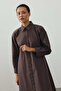 Beli Curved Hem Shirt Dress Brown - 6
