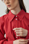 Basic Plain Shirt Red - 5