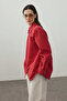 Basic Plain Shirt Red - 4