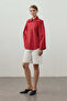 Adjustable Cuff Shirt Red - 3