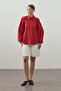 Adjustable Cuff Shirt Red - 2