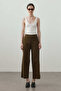Straight Cut Trousers Khaki - 2
