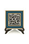 Wooden Tabletop with the Name of Allah Printed on It - Yâ Kaviyy - 2