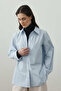 Basic Plain Shirt Ice Blue - 5