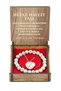 White Howlite Stone Bracelet and Necklace Set - Gift with Wooden Box - 5