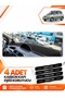 Hyundai̇ Matrix (2001-2010) Compatible Front Chest Glove Box Protection Cover Carpet Protector - Black-Grey - Hu024