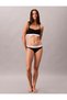 Women's Cotton Modal Lightly Padded Wire-Free Cross Strap Matching Black Bralet - 3