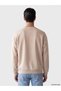 Özmarka New Season Plum Color Crew Neck Printed Men's Sweatshirt - 3