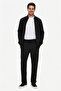 Eron Black Straight Leg Embroidered Cotton Standard Fit Men's Sweatpants - 2